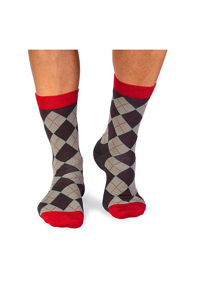 Pirin Hill Sosete bambus COMFORT FEET Argyle Anthracite Grey