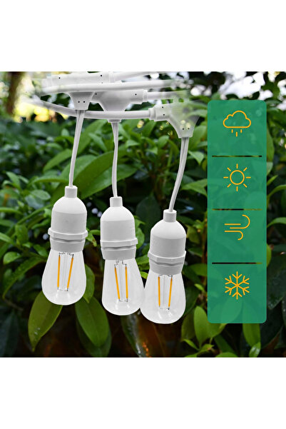 SML Ghirlandă luminoasă de exterior 20m cu 20 becuri IP44 extensibilă + 2 becuri GRATUITE