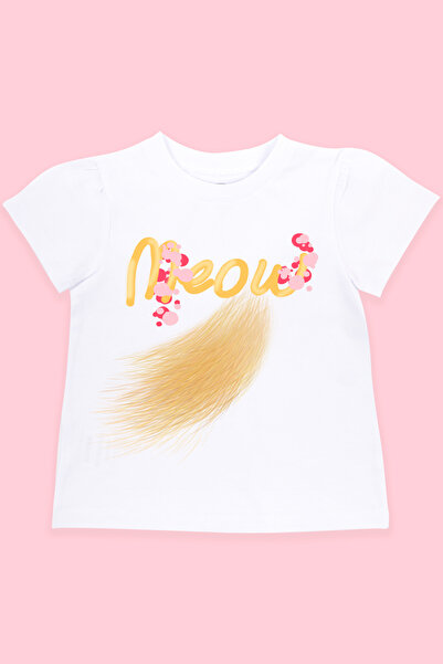 Mavipink Devojčice, 92% pamuk, majica kratkih rukava sa mačkom
