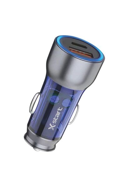 X-start Încărcător auto X-Start CC188 Albastru/Transparent