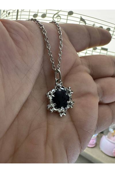 Herşey Nota Black Night Starry Unisex Necklace – the Sparkle of the Infinite Sky