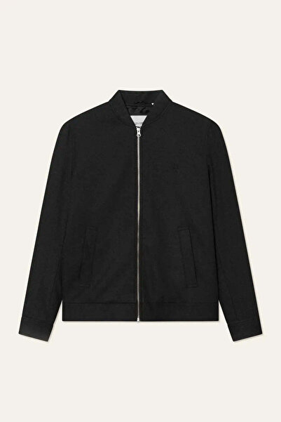 American Rag Cie سترة كومو ريج بومبر منقوشة على شكل عظمة الترقوة - أنيقة ومريحة طوال العام