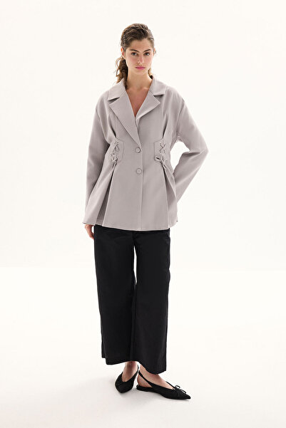 Hooopstore Tailored Blazer Jacket - Gray