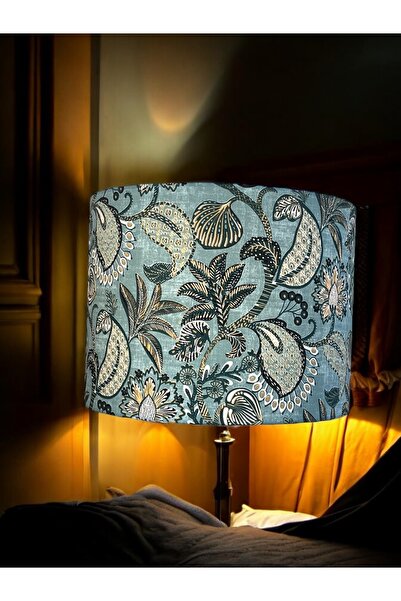 abonjur Abajur Başlığı EL YAPIMI(40 çap 30yükseklik Silindir Şapka yüksek kal...