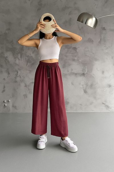 Oasis Relaxed Fit Standard Size Loose Airobin Pantalon with Elastic Waist