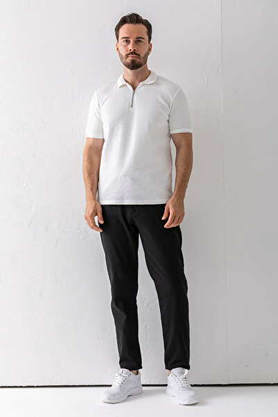 JB John Borners Erkek Beli Ayarlanabilir Cepli Jogger Pantolon Siyah - 5060