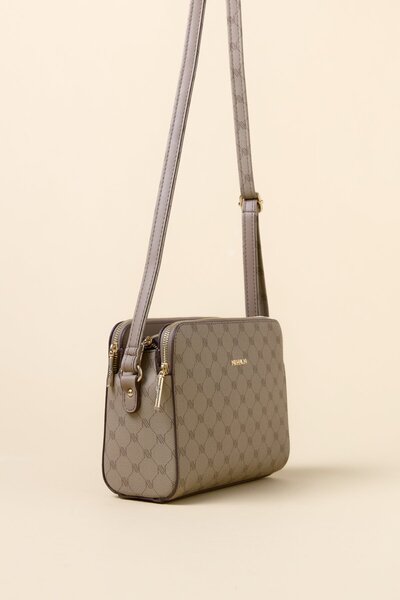 Nihan Dokulu Çapraz Askılı Çanta Vizon