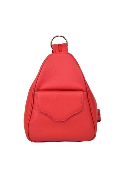 Magazinul de genti Women's backpack made of soft natural leather, model 126,