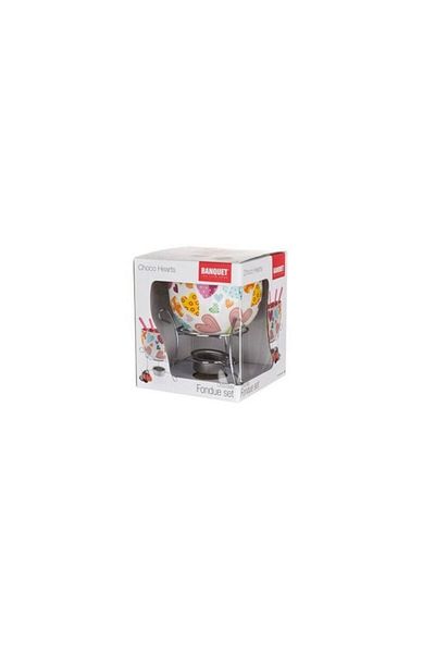 BANQUET Set chocolate fondue Banquet Hearts 6 pieces