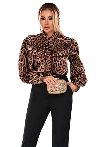 Atmosphere Fashion Cămașă elegantă cu imprimeu animal