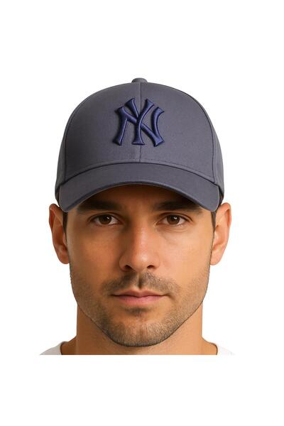 PERLOTUS Ny Embroidery Logo Sports Baseball Cap Men Unisex Adjustable Metal Buckle Cap