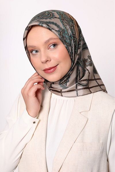 Levidor Ethnic Shawl Pattern Sparkling Crystal Scarf