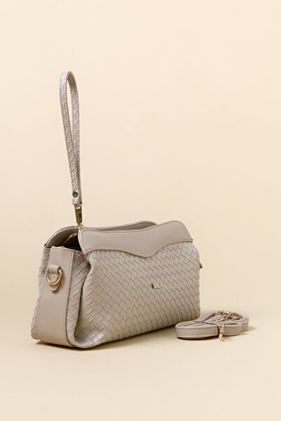 Nihan Çapraz Askılı Çanta Vizon