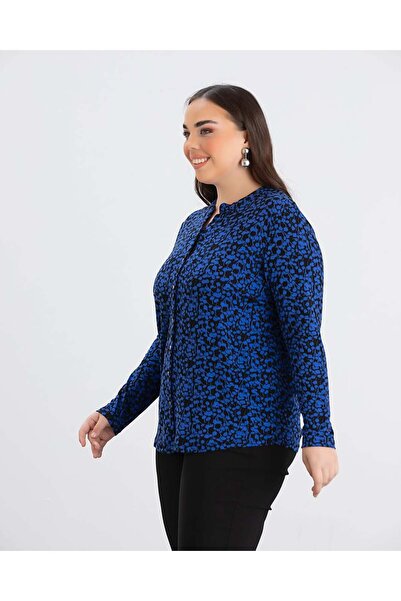 ModaMinar Жіноча сорочка з принтом з бавовняної тканини