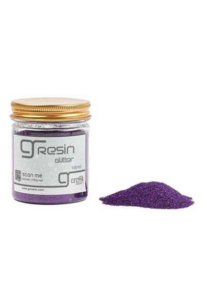 Graffiti Resin purple glitter
