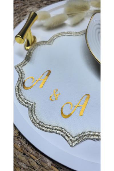 Frisson Söz Nişan Damat Kahvesi Damat Peçetesi Kişiye Özel İsme Özel Baskılı