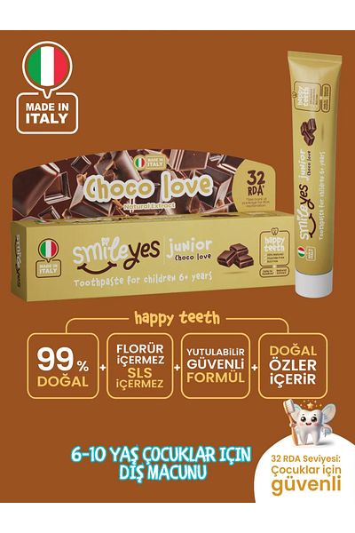 MBB ETİCARET Smileyes Junior Toothpaste 6+ Age 50 ml Choco Love