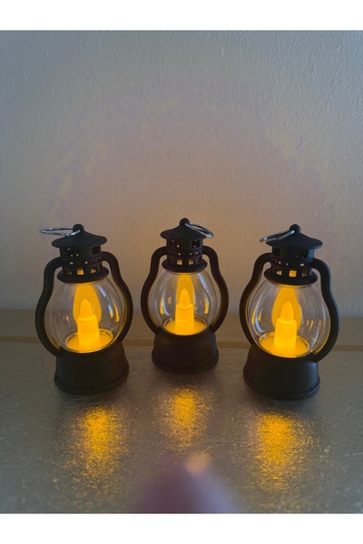 GümüşAVM Ledli Gaz Lambası 3’lü Set
