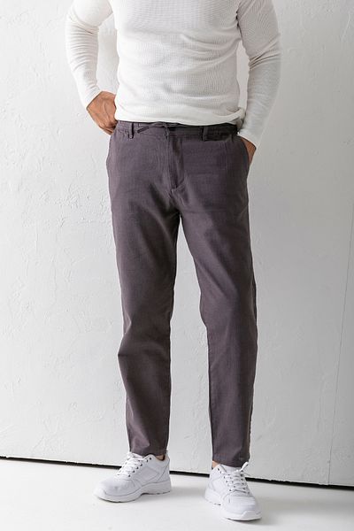 JB John Borners Men's Adjustable Waist Pocket Jogger Pants Gray - 5060