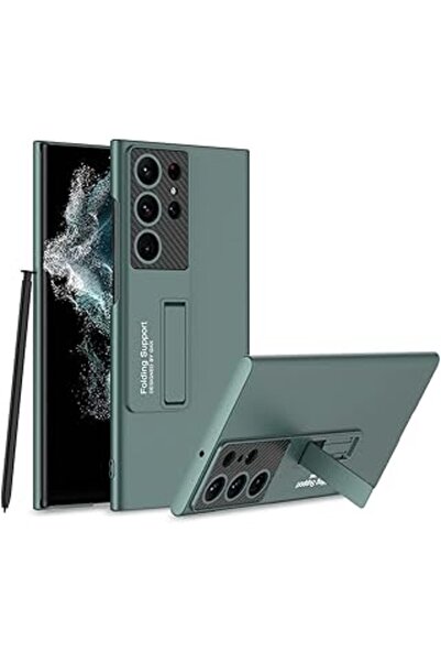 ASİTAN Spia Samsung Galaxy S23 Ultra Ile Uyumlu Kılıf Yeşil Carax Sert Kapak Orijinal (samsung Galaxy S23