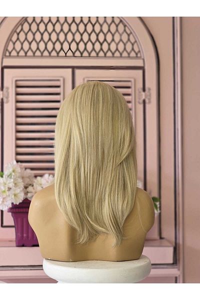 LOLLY PONY Straight Platinum Korean Fiber Synthetic Wig with Perms
