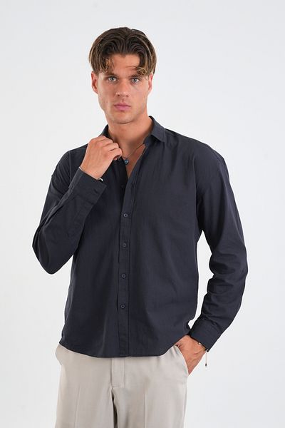 Redline Ανδρικό πουκάμισο Infinity Comfort Fit Navy Blue
