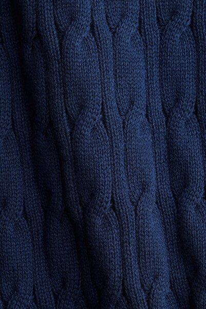 H&M Pamuklu Saç Örgüsü Kazak