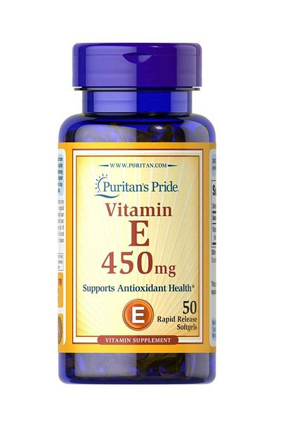 Puritan's Pride Vitamin E 450 – 50 Softgels