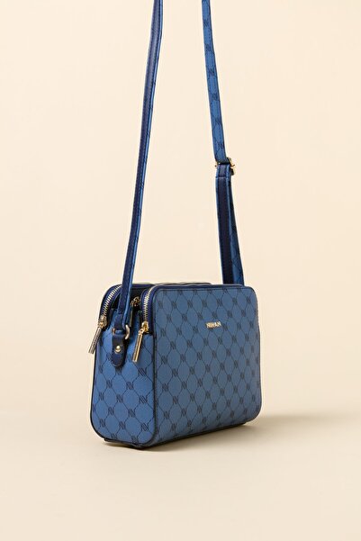 Nihan Сумка з перехресними ременями, синя