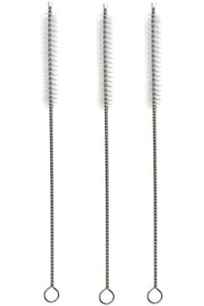 Mu Art Ahşap Steel pipette cleaning brush 3 pieces at once