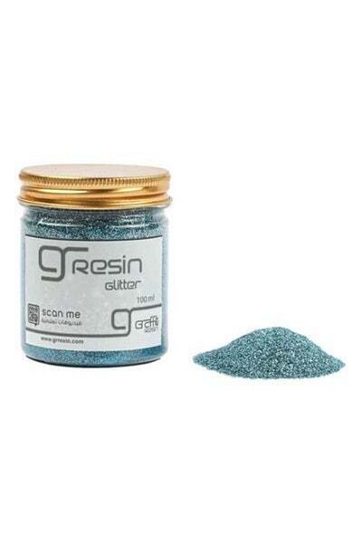 Graffiti Resin Metallic Blue Glitter 100g