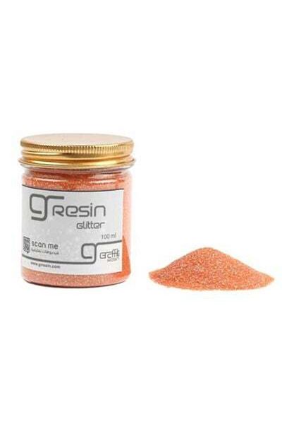 Graffiti Resin Orange glitter 100g