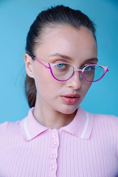 Bilge Karga أليجرا نظارات واقية من الضوء الأزرق الوردي