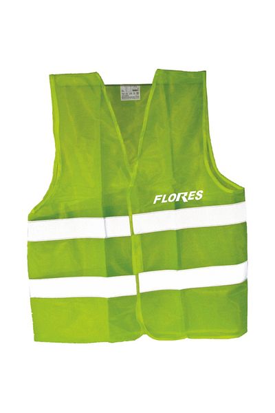 flores Thick reflective vest, with signal stripes, green, size XXXXL