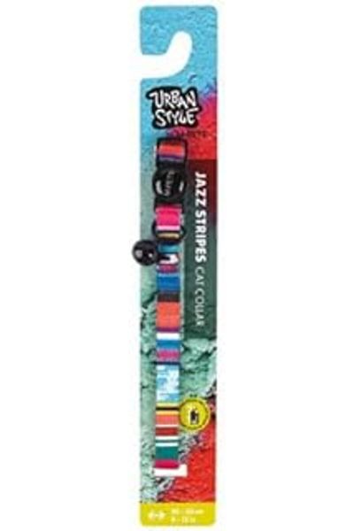 AMAZON TOHUM M-Pets Urba Style Jazz Stripes Cat Size Taası