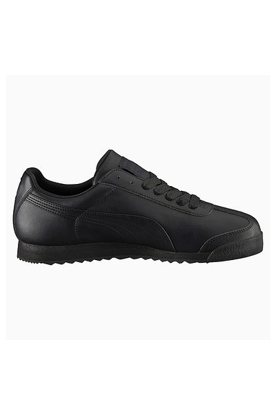 Puma Roma Basic Unisex Sports Shoes 353572-17 Black-Black