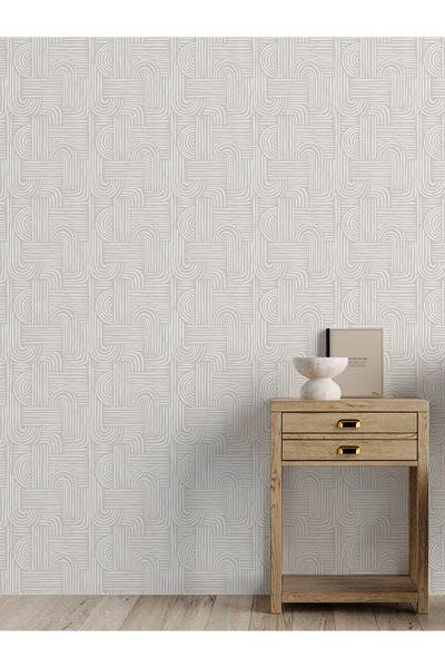 dreamwall Minimalist Çizgisel Desenli Duvar Kağıdı