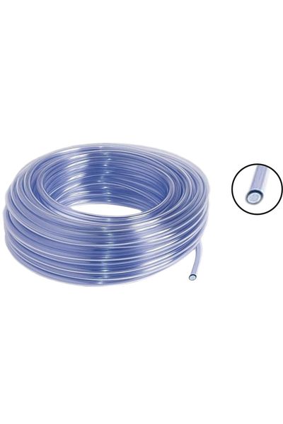 flores Transparent silicone water hose, 1", 50 m