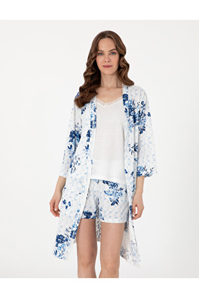 Pierre Cardin Beyaz 3'lü Şort Pijama Takımı 50319033-VR013