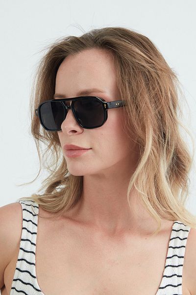 Fulla Moda Sunglasses with Metal Accessory Detail