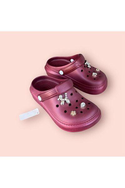 AkınalBella Women's Light Soft Sole Closed Front Slippers Sandals with Stone Accessories