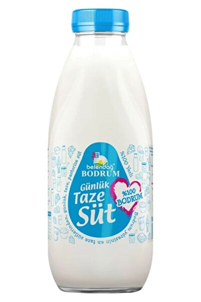 BELENDAĞ BODRUM Belendağ Bodrum Günlük Taze Pastörize Süt 1 Lt(Cam Şişe)
