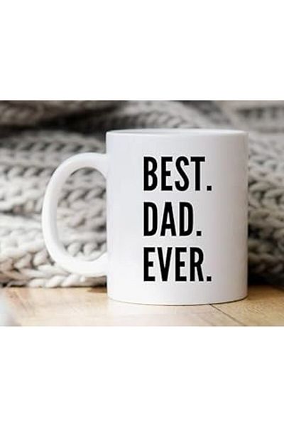 Mu Art Ahşap كوب Prit Dore E Good Dad - هدية للأب - كوب قهوة للأب - هدية عيد الأب