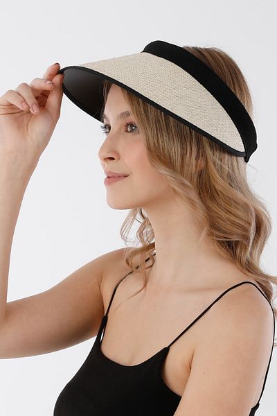 Fulla Moda Visor Straw Hat