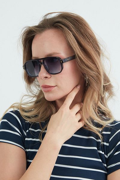 Fulla Moda Sunglasses with Metal Accessory Detail