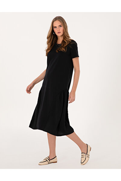 Pierre Cardin Black Regular Fit Knitted Dress 50306008-Vr046