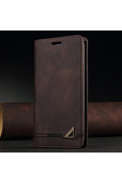 Choice Galaxy A52 Coffee Wallet Anti Theft Brush Flip Leather Case For S25 FE...