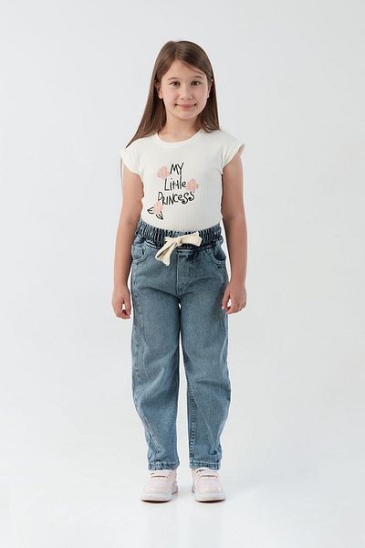 Fulla Moda Pantaloni din denim pentru fete 100% bumbac