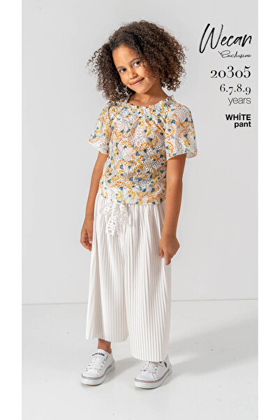 Wecan Girl's Pleated Pants