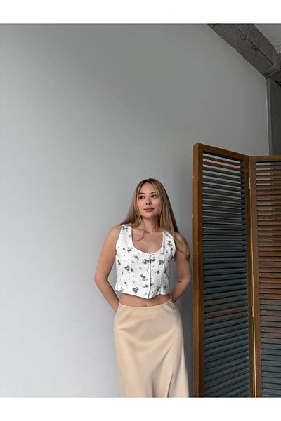 Tumtum Wear Floral Print Button Casual Stylish Vest